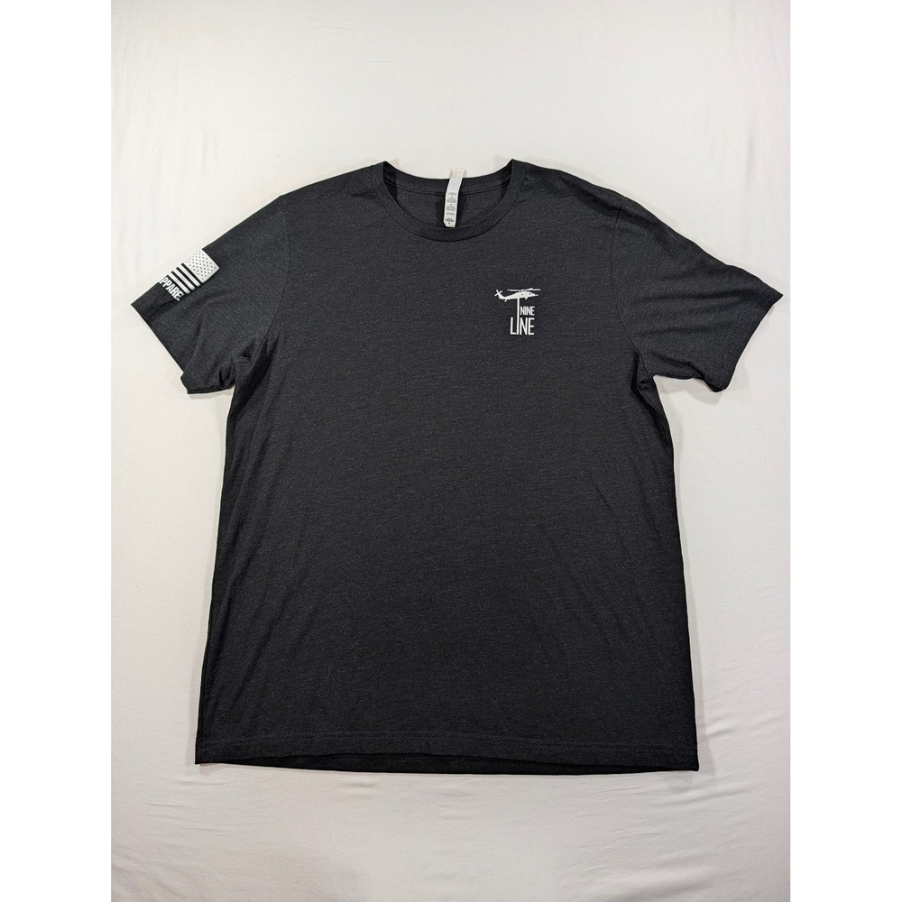 Nine Line Apparel Firefighter Stained Glass T-Shirt XL Gray Helicopter Mens